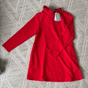 Sugar lips Red Long Sleeve Dress with big bow in the back